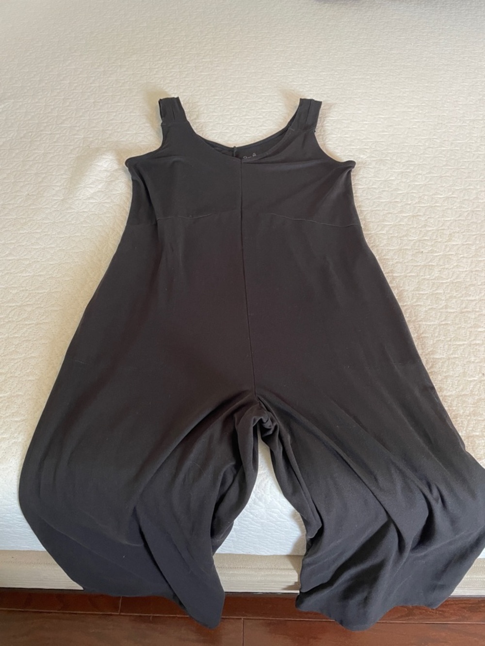 Cuddl Duds Black Wide-Leg Tank Jumpsuit